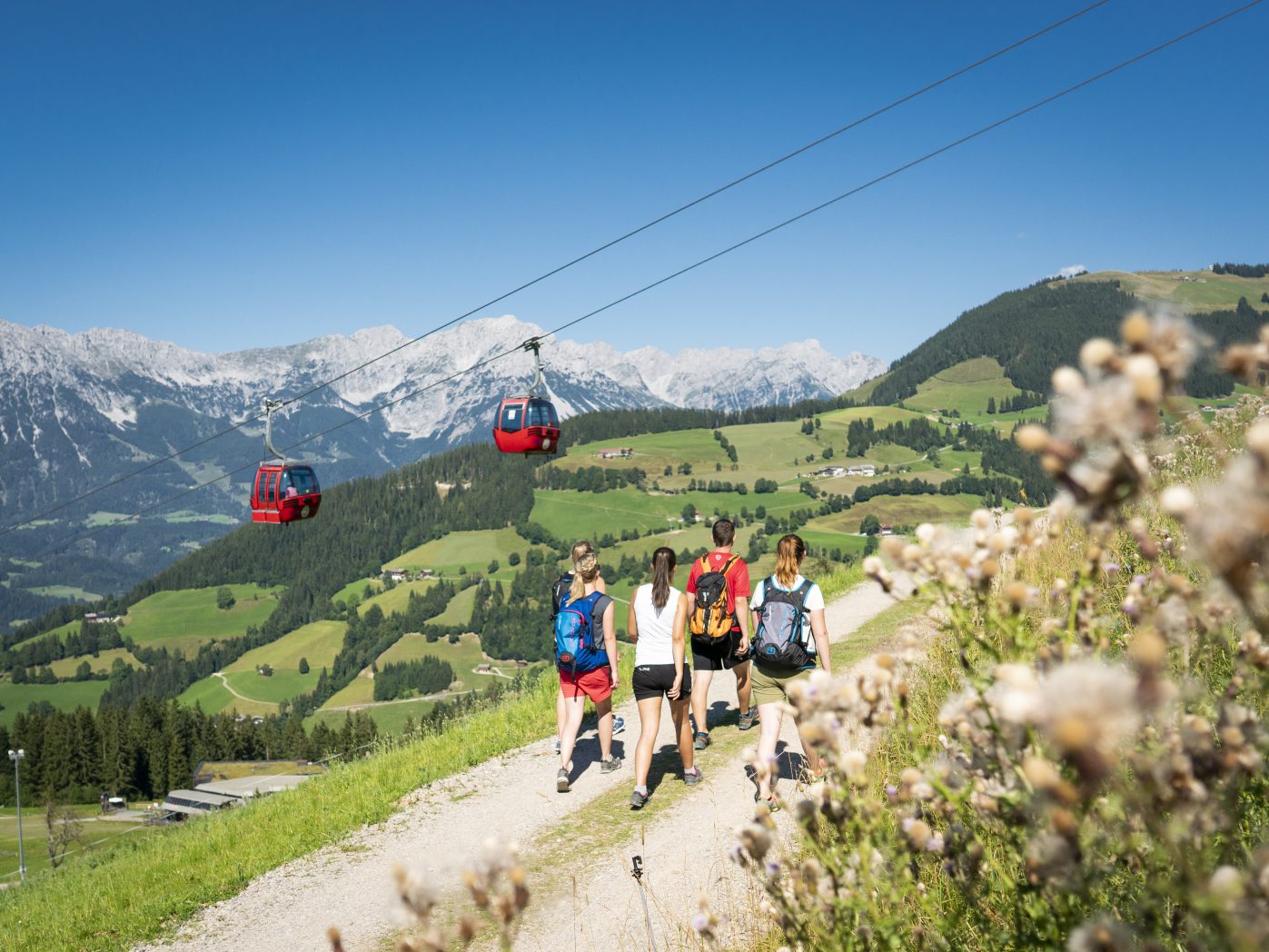 Hohe Salve Gondelbahn Sommer vor dem Wilden Kaiser – Hexenwasser